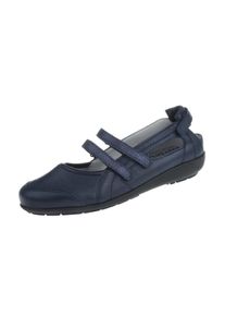 Natural Feet Damen Ballerina "Jennet", Gr. 36, blau, Leder, casual, Schuhe, mit stoßhemmender TPS-Laufsohle.