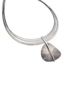 Firetti Damen Kette mit Anhänger "Schmuck Geschenk, mehrreihig, rhodiniert, eismatt", Silber 925 (Sterlingsilber)-Titan-Stahl, L: 43cm, silber,