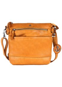 Harbour 2nd Damen Handtasche "Isalie2", gelb, Rindsleder, Taschen, Umhängetasche Tasche Damen mit Anker Anhänger