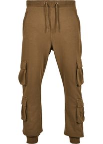 Urban Classics Herren Jogginghose "Urban Classics Herren Double Pocket Terry Sweat Pants", grün, Gr. M, unifarben, 65% Baumwolle, 35% Polyester, Hosen