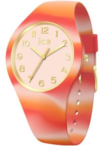 Ice Watch ICE-WATCH Damen Quarzuhr "ICE tie and dye - Small - 3H", rot, Armbanduhren, Armbanduhr, Damenuhr, Silikonarmband, analog