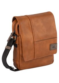 Camel Active Damen Umhängetasche "Laos", braun, Polyurethan, Polyurethan (PU), clean, gepflegt, kontrastfarbene Details, Strukturmuster, Retro,