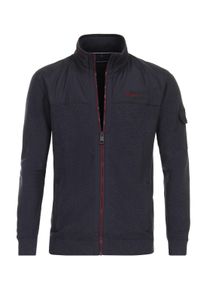 Casamoda Herren Strickjacke "Casamoda Strickjacke uni", blau, Gr. XXXL, 100% Baumwolle, Strickjacken