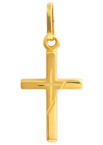 Firetti Damen Kreuz-Anhänger "Schmuck Geschenk Gold 333 Halsschmuck Anhänger für Halskette Kreuz", Gelbgold 333, 0,25 g, gold, Gelbgold 333,