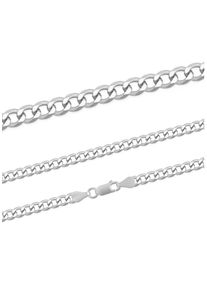 Firetti Damen Kette ohne Anhänger "Schmuck Geschenk Silber 925 Halsschmuck Halskette Panzerkette", 45, Silber 925 (Sterlingsilber), B: 4,3mm, silber,