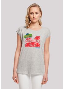 F4NT4STIC Damen T-Shirt "Sex Education Moordale M Collage", grau, casual, Gr. 5XL, Obermaterial: 100% Baumwolle, Shirts, Premium Qualität