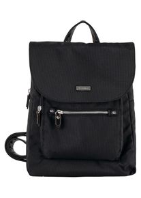 Tom Tailor Cityrucksack "RINA", schwarz, Nylon, unifarben, casual, Rucksäcke, mit super leichtem Gewicht