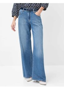 Brax Damen Palazzohose Style MORGAN USED REGULAR BLUE, denim blau, Gr. 36