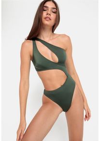 LSCN BY LASCANA Monokini 'Nele' grün Gr. 40 für Damen. Ohne Bügel
