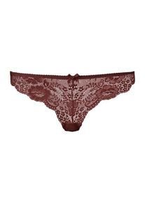 Lascana String braun Gr. 40/42 für Damen. Mit Schleife. Körpernah