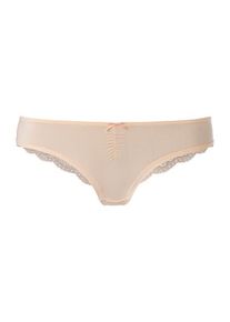 Lascana Brasilslip salmon Gr. 32/34 für Damen. Mit Spitze, Schleife. Körpernah