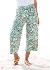Beach Time BEACHTIME Culotte grün Gr. 40 für Damen. Mit Allover-Druck. Figurumspielend. Nachhaltig.