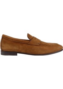 Santoni Loafer - Mocassino in Pelle Martellata Marrone - Gr. UK_10 - in Braun - f&uuml;r Damen