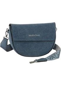 BOSAL Umhängetasche VALENTINO BAGS "BIGS DENIM", Damen, Gr. B/H/T: 24,5cm x 19cm x 8cm, blau (denim), Canvas, Taschen, Schultertasche Handtasche Damen Tasche Damen