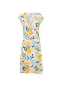 Ragwear Crupi Print Jerseykleid Damen - beige - Gr. L - Viskose/Elastan