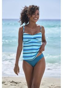 s.Oliver Bügel-Tankini-Top 'Fun' blau Gr. 44 Cup B. Mit Bügel. Nachhaltig.