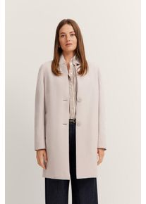 Bugatti Damen Wollmantel30, beige, casual, Gr. 48, unifarben, 100% Wolle, Mäntel, Flexcity-Stretch