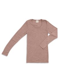 Seidenunterwäsche Engel Unterhemd L/S Damen (Gr 46/48 |braun)