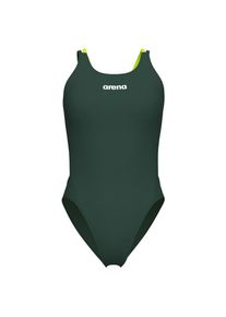 arena Swimsuit Tech Multi Solid Badeanzug Damen Schwimmen (Gr 32 |grün)