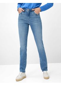 Brax Damen Five-Pocket-Hose Style MARY USED BLEACHED BLUE, denim hellblau, Gr. 38K