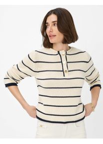 Brax Damen Pullover Style LESLEY eggshell, cremeweiß, Gr. 38
