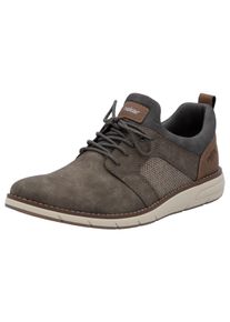 Rieker Herren Slip-On Sneaker, Gr. 41taupe, grau, braun, Lederimitat, Textil, casual, Schuhe, Slipper, Freizeitschuh, Halbschuh mit modischer