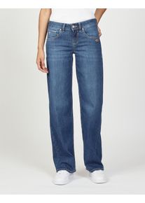Gang Damen Straight-Jeans "94RIVER"slow indigo, casual, Gr. 31, Denim/Jeans, Obermaterial: 98% Baumwolle, 2% Elasthan, Jeans, mit zusätzlicher