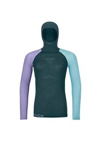 Ortovox 120 Comp Light Hoody Merinounterwäsche Damen Skitouren (Gr L |blau)