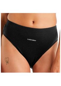 Icebreaker Queens High Cut Brief Merinounterwäsche Damen (Gr M |schwarz)