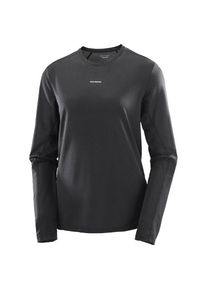 Salomon SHKout Core L/S Laufshirt Damen (Gr L |schwarz)