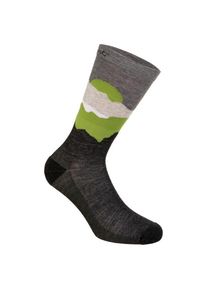 LaMunt Martha Illustration Sock Merinosocken Damen Freizeit (Gr 39-42 |schwarz)