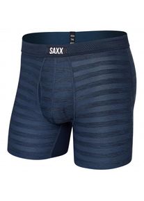 Kunstfaserunterw&auml;sche SAXX Droptemp Cooling Mesh Boxer Brief Fly Herren (Gr L |blau)