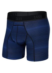 SAXX Kinetic Light-Compression Mesh Boxer Brief Kunstfaserunterwäsche Men (Größe S |blau)