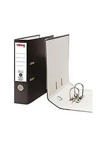 Viking Ordner Breit DIN A4 75 mm Schwarz 2 Ringe Pappkarton Matt Hochformat