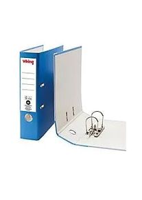 Viking Ordner Breit DIN A4 75 mm Blau 2 Ringe Pappkarton Matt Hochformat