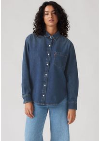 Levi's LEVI'S Damen Jeansbluse "HARLIE NEW BF S"play around, casual, Gr. XS, unifarben, Web, Obermaterial: 100% Baumwolle, Blusen, mit Brusttasche