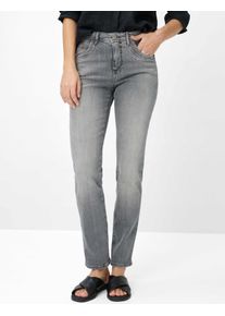 Brax Damen Five-Pocket-Hose Style CAROLA USED GREY, denim grau, Gr. 42L