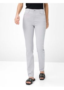 Brax Damen Five-Pocket-Hose Style CAROLA LIGHT GREY, hellgrau, Gr. 46