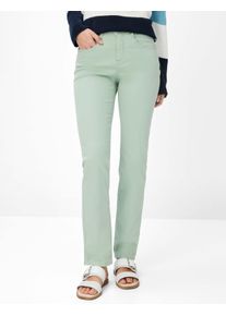 Brax Damen Five-Pocket-Hose Style MARY SOFT SAGE, denim hellgrün, Gr. 48K