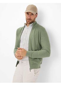 Brax Herren Strickjacke Style JAKE thyme, grün, Gr. XXL