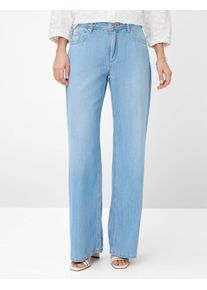Brax Damen Palazzohose Style MORGAN USED LIGHT BLUE, denim hellblau, Gr. 42K