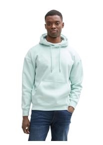 Herren Hoodie, grün, modisch, Gr. M, Tom Tailor Denim, bedruckt, Sweatware, Obermaterial: 70% Baumwolle, 30% Polyester, Sweatshirts, mit Logo Print