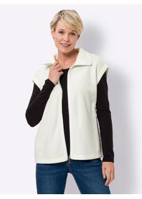Classic Basics Damen Fleeceweste, beige, Gr. 48, unifarben, 100% Polyester, Westen