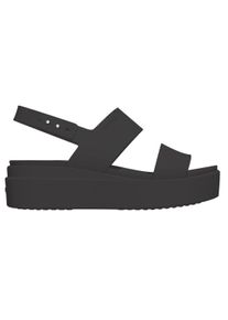 Crocs Damen Keilsandalette "Brooklyn Low Wedge", Gr. 38, schwarz, Croslite, casual, Schuhe, Sommerschuh, Sandale, Keilabsatz, mit modischer