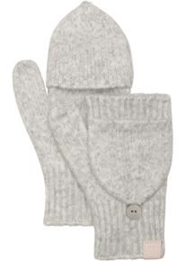 Chillouts Damen Strickhandschuhe "Nadine Glove", grau, feminin,casual,modisch, unifarben, meliert, Feinstrick, Materialmix, Handschuhe, mit