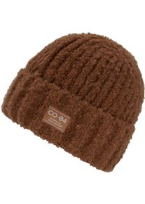 Chillouts Damen Strickmütze "Betsy Hat", braun, modisch,feminin, unifarben, Grobstrick, Materialmix, Mützen, mit extra flauschiges Garn