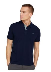 Tom Tailor Herren Poloshirt, blau, casual, Gr. S, Single Jersey, Obermaterial: 100% Baumwolle, Shirts, mit Knopfleiste und Logo