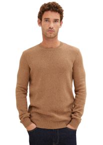 Tom Tailor Herren Strickpullover, gelb, casual, Gr. XXL, meliert, Strick, Obermaterial: 65% Baumwolle, 15% Polyacryl, 15% Polyamid, 5% Wolle, Pullover