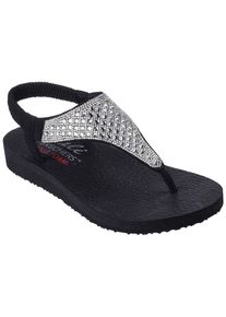 Skechers Damen Sandale "MEDITATION-ROCKSTAR", Gr. 36, schwarz, Lederimitat, modisch, Schuhe, Sommerschuh, Sandalette, Riemchensandale, mit
