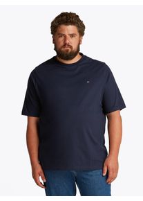 Tommy Hilfiger Big & Tall Herren T-Shirt "BT-ESSENTIAL REG FIT SOLID TEE-B", blau, casual, Gr. XXXL, TOMMY HILFIGER BIG & TALL, Single Jersey, Obermaterial: 100% Baumwolle,